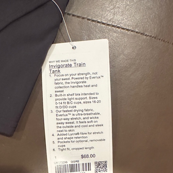 lululemon athletica Dark Gray Crop Top - Picture 2 of 5